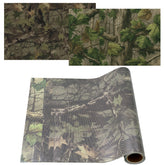 RoundFunny hunting blind window camo panel 1 demonstrates see-through design for situational awareness and privacy.