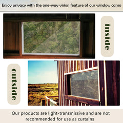 RoundFunny hunting blind window camo panel 3 highlights 27x100 inch coverage for large surfaces.