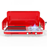 ROVSUN 2-in-1 portable stove and griddle for versatile outdoor cooking.