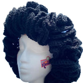 ROYALEAD crochet bucket hat with warm knit texture for winter wear