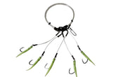 Deep drop rig with glow sleeve and 5/0 circle hook close-up