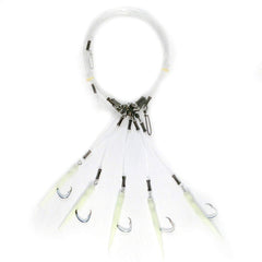 R&R Tackle Deep Drop Rig 8/0 glow sleeve excites fish in low light