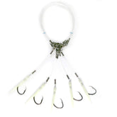 R&R Tackle Deep Drop Rig 8/0 with top light boosts visibility for night fishing