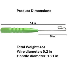 R&R Tackle ergonomic handle with lanyard hole for secure use