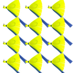 R&R Tackle Flarehawk jig close-up featuring the 8/0 Mustad hook for strong saltwater bites