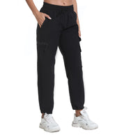 Rrosseyz women's hiking pants pocket closeup highlights secure storage for small essentials.