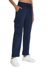Rrosseyz women's hiking pants pocket layout showing on-trail storage for essentials.