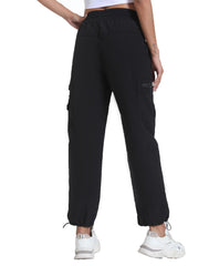 Rrosseyz women's hiking pants quick-dry fabric demonstrates breathable moisture-wicking performance.