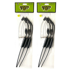 Runs True Dakota Flash Bouncer 6-pack with rugged plastic body for durable fishing rigs.