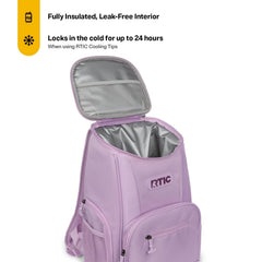 RTIC 15-can Backpack Cooler top lid pocket for snacks within reach