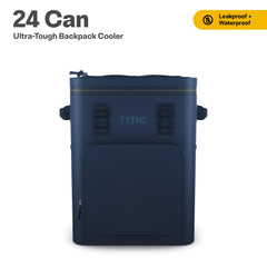 RTIC backpack cooler with Cold Lock Lid keeps drinks cold without unzipping.