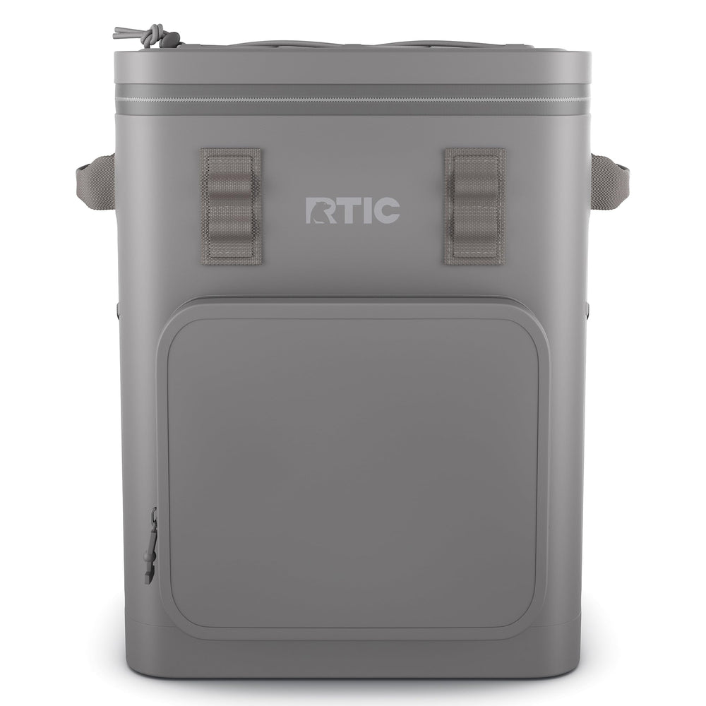 RTIC 24-Can Backpack Cooler floats with beverages accessible for boats and beaches