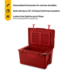 RTIC Ultra-Tough cooler shows extended ice retention on outdoor adventure.