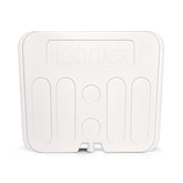 RTIC 45 QT freezable divider inside cooler keeps groceries organized for outdoor trips.