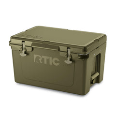 RTIC 45QT Ultra-Tough Cooler front view, rugged exterior for heavy outdoor use.