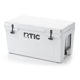 RTIC 65 Quart Ultra-Tough Cooler exterior shows rugged durability for outdoor adventures.