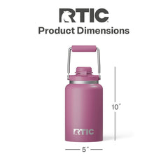 Wide-mouth RTIC Outback Jug lid for easy filling and cleaning.