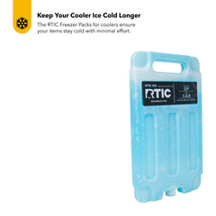 RTIC ice pack freezes fast for quick setup in any cooler.