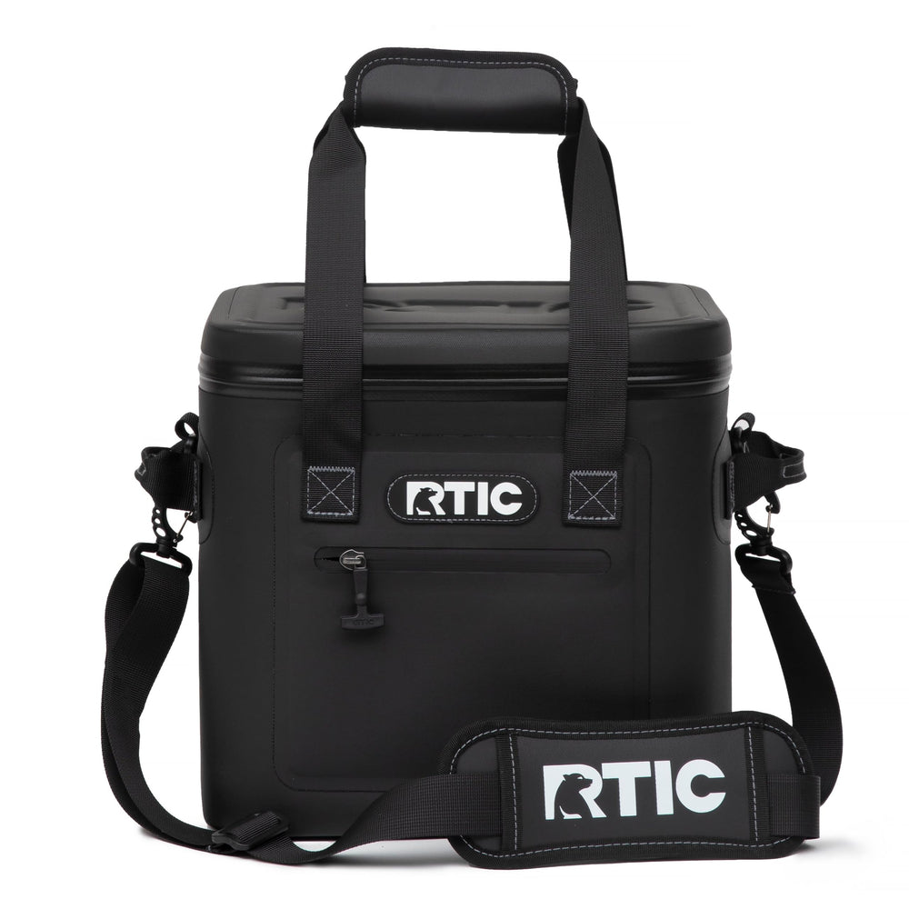 RTIC Soft Cooler 12 Can lunch-bag setup shows portable cooling for meals on the go