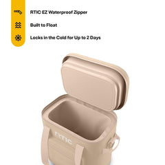RTIC Soft Cooler Pro Cold Lock Lid preserves chill with quick access.