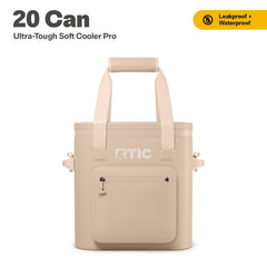 RTIC Soft Cooler Pro welded seams protect contents during outdoor adventures.