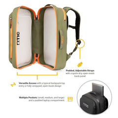 RTIC Ultra Dry Backpack laptop compartment keeps devices secure during travel