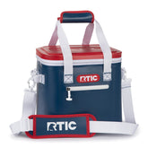 RTIC Ultra-Tough Soft Cooler 12 Can exterior highlights rugged nylon shell for outdoor adventures