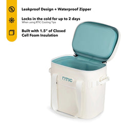 RTIC packed with drinks for a portable lunch or poolside snack.