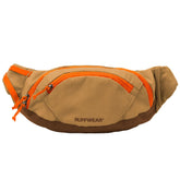 Ruffwear Home Trail Hip Pack brown bear front view showing compact dog walking storage