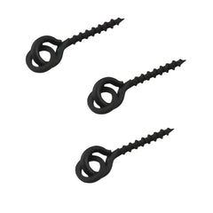 Alloy copper bait screws with anti-glare black coating