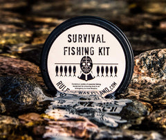 Rule the Wasteland Deluxe Survival Fishing Kit line and hook assembly — versatile components for broad species