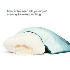 Rumpl adjustable camp pillow removable cover ready for machine washing