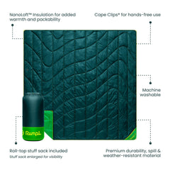 Rumpl Backcountry Puffy Blanket SummitShield liner weather resistance close-up