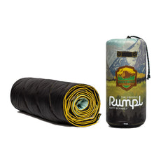 Rumpl Original Puffy Yosemite blanket fabric texture showing premium insulation and smooth surface.