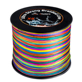RUNCL braided line 8-strand construction improves strength for rugged fishing.
