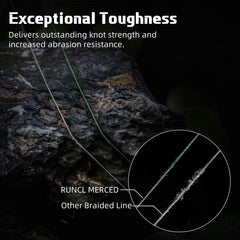 RUNCL Merced smooth guide-flow close-up shows line gliding through guides