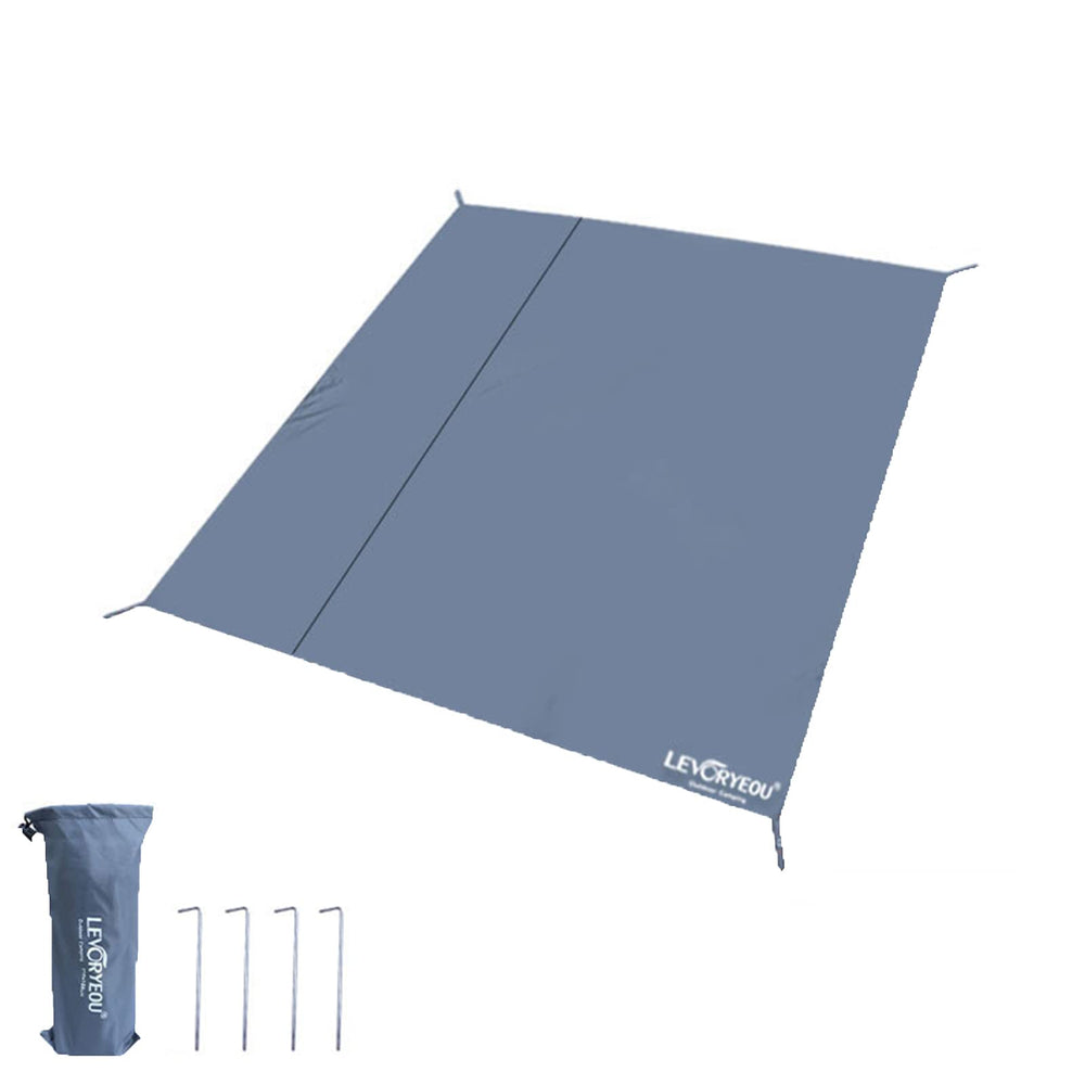 RUNGEASINI tent footprint 8x8ft protects the tent floor on damp ground.