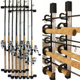Rush Creek Creations 6-rod vertical storage rod holder keeps your garage organized.