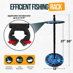 Rush Creek soft clip padded-slots prevent tangles and gear damage during storage.