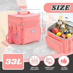Ruthfot insulated lunch bag interior with water-resistant durability