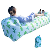 Rwoora inflatable couch for camping with quick setup and comfort.