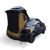 RXQNN Tesla Model Y trunk tent front view privacy and sun shade
