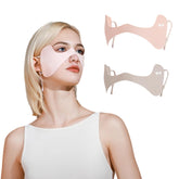 Rzikve two-pack UPF50 eye masks in pink, ideal for sun protection on outdoor days