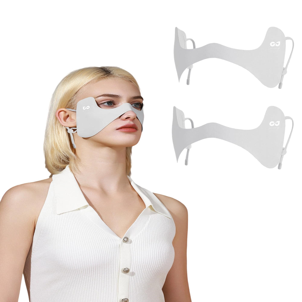 Rzikve UPF50+ cooling eye mask grey flatlay for sun protection