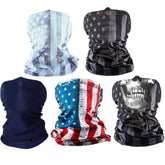 S A UV face shield 5-pack variety designs protects from sun with breathable microfiber