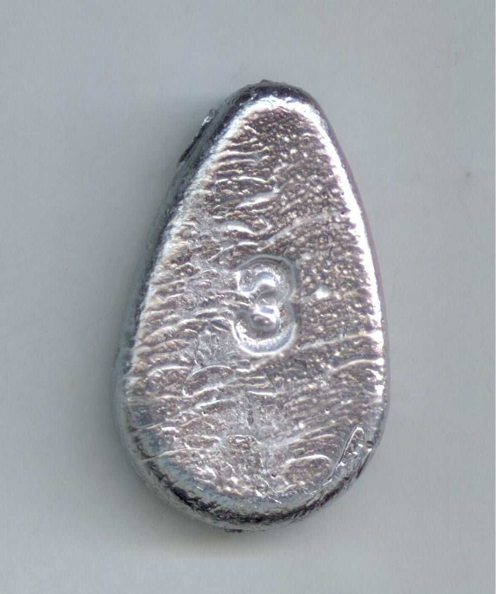 S J's Tackle Box 3oz No-Roll Sinker provides stable casting and depth control.