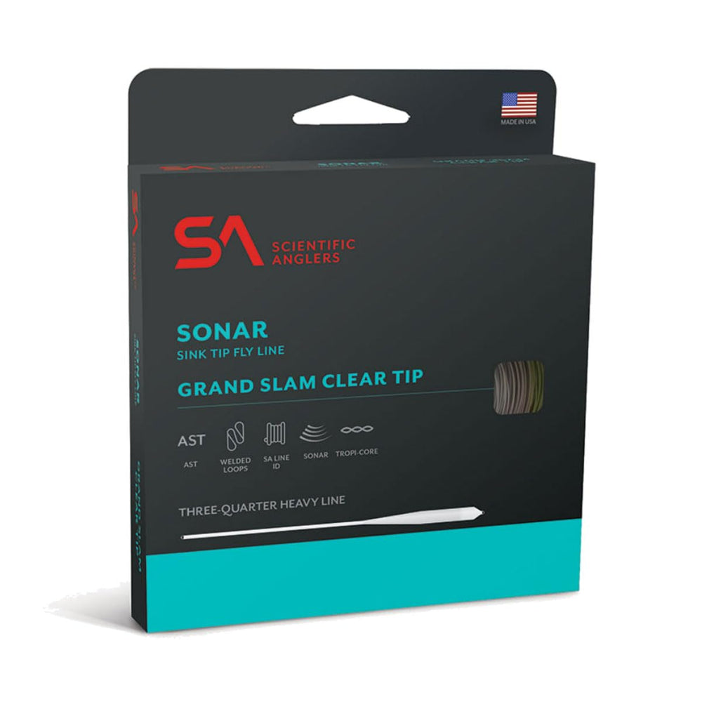 SA Sonar Grand Slam Clear Tip rod in Pale Yellow, Sand, and Clear colors, 8' WF-8-F/I
