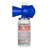 SABRE Frontiersman Bear Horn with locking on/off for quick access on trails.