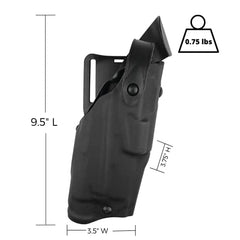 Safariland 6360 ALS duty holster mid-ride black Glock 17/22 with X300U