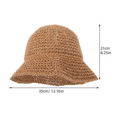 SAFIGLE packable straw hat folded in luggage for travel